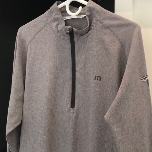 Travis Mathew Heather Gray Quarter-Zip Long Sleeve Torrey Pines Golf Pullover - Picture 1 of 6